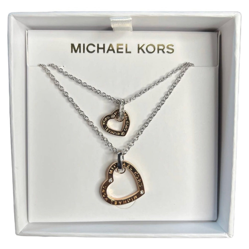 MK heart necklace